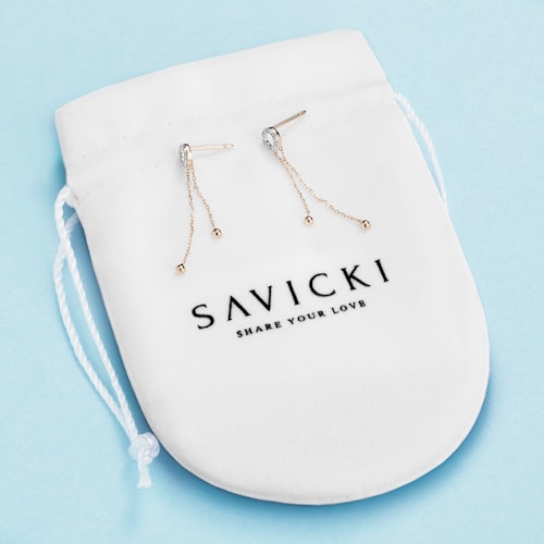 Kolczyki koło Savicki: złote, diamenty